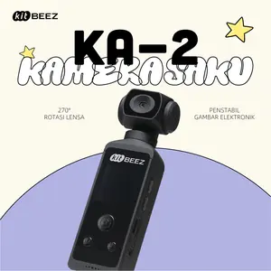 【KiTBEEZ KA-2】Kamera Mini Action 4K WiFi, Rotasi 270° & Tahan Air untuk Olahraga/Vlog/Menyelam