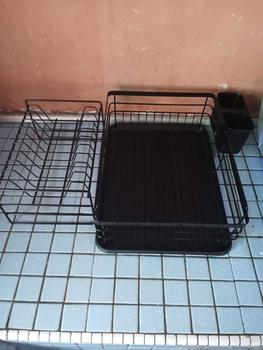 Product Review of ATC • Japanese Style Minimalist Double Layer Dish Rack Dish Drainer Multipurpose Drain Water Sink Rack from J**a 0
