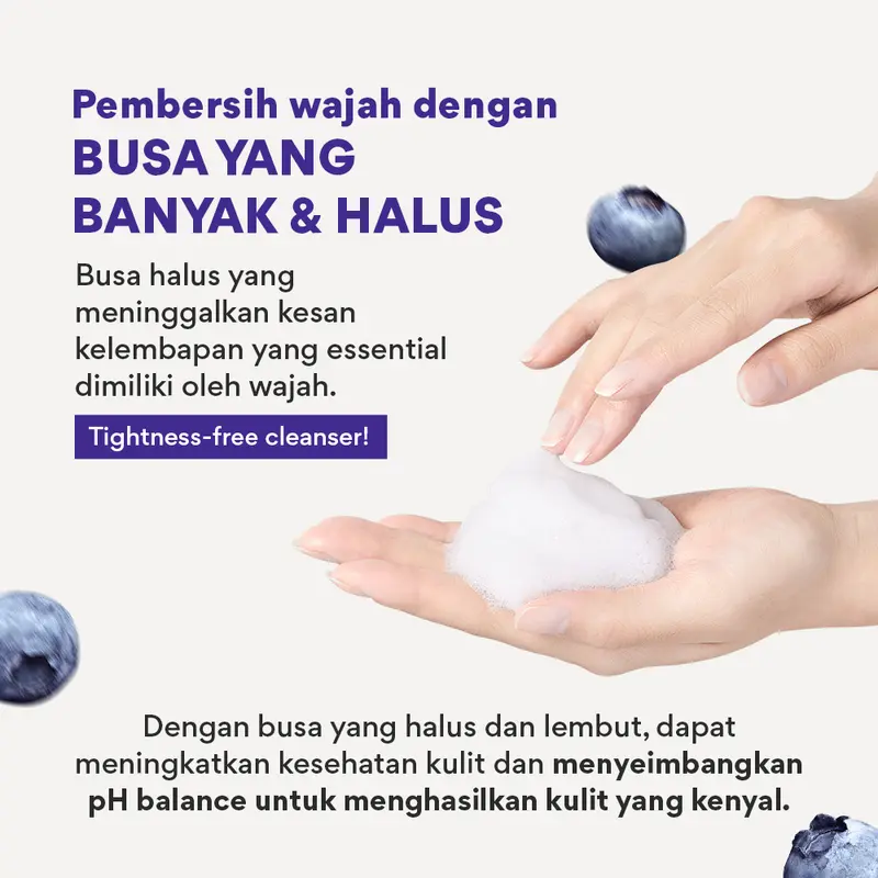 Innisfree Blueberry Rebalancing 5.5 Cleanser 100ml / 200ml - Cleansing Foam 3