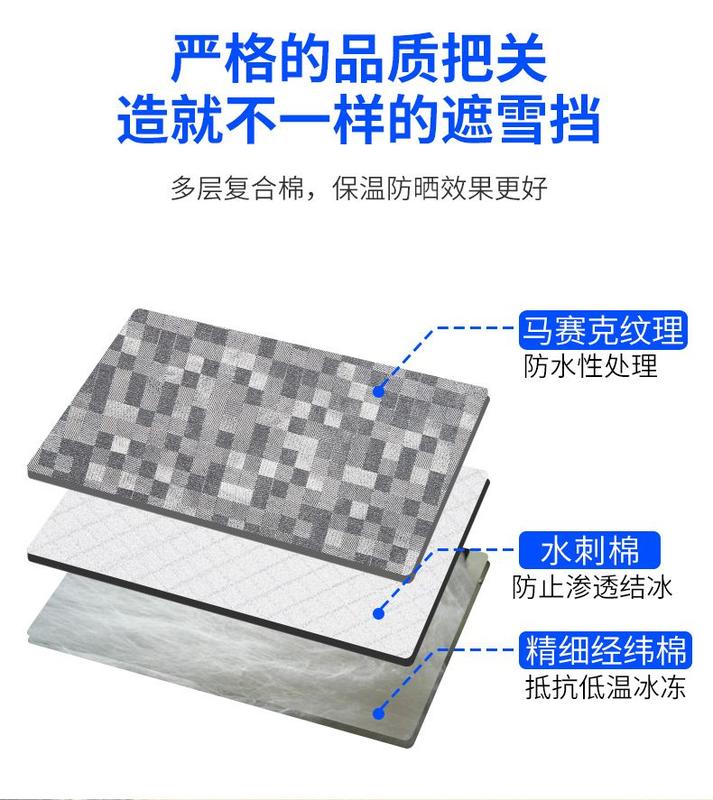 Product Introduction of Car Sunshade Thermal Insulation Curtain Front Windscreen Sun Block Front Windshield Car Tinted Shade Universal External 3