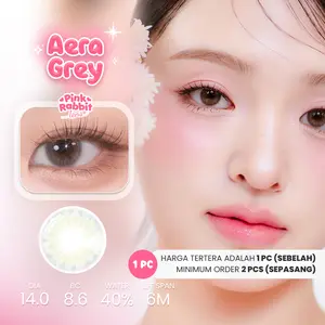 PINKRABBIT SOFTLENS AERA GREY - Normal, Minus 0.5 S/D 10.00 (1PCS/Sebelah) #softlensnyaman #softlensnyamanbikincantik