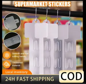 No.3 Clip strip + hook display gantungan pengait snack supermarket 25pcs Plastik