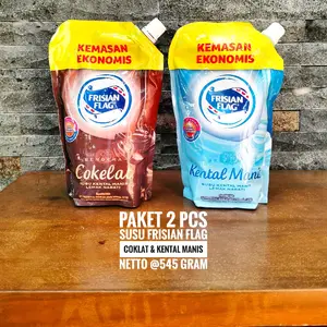 [2 PCS] SUSU FRISIAN FLAG KEMASAN POUCH 545 GRAM | KENTAL MANIS | COKELAT | LEMAK NABATI | MURAH | HEMAT | HIGIENIS | ANTI TUMPAH | Milk
