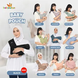 Gendongan Bayi Samping Instan Baby Pouch Busa Empuk di Pundak Premium Babysultan untuk Bayi Baru Lahir Cewek Cowok sampai Balita