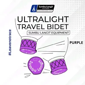 Sumbu Langit Ultralight Travel Bidet Lilac - Alat Pembersih Genital Portable Berat 7 Gram Warna Ungu Cocok untuk Pendaki dan Traveler