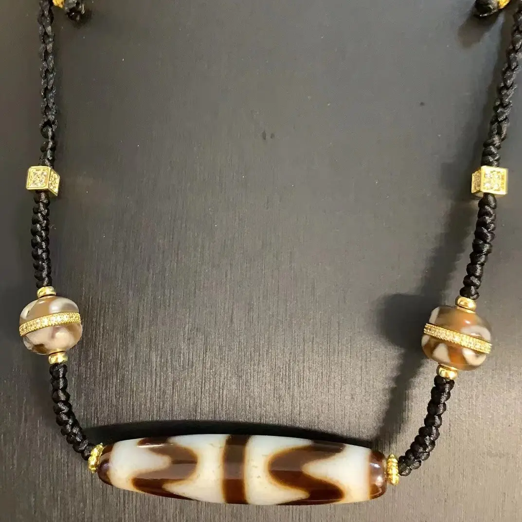 Fashion new high-end customized Dzi bead necklace