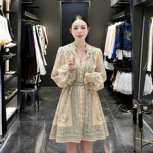 Váy Thiết Kế Hoạ Tiết Tay Bồng Dành Cho Nữ Cực Sang Chảnh by T.LINH STORE 68