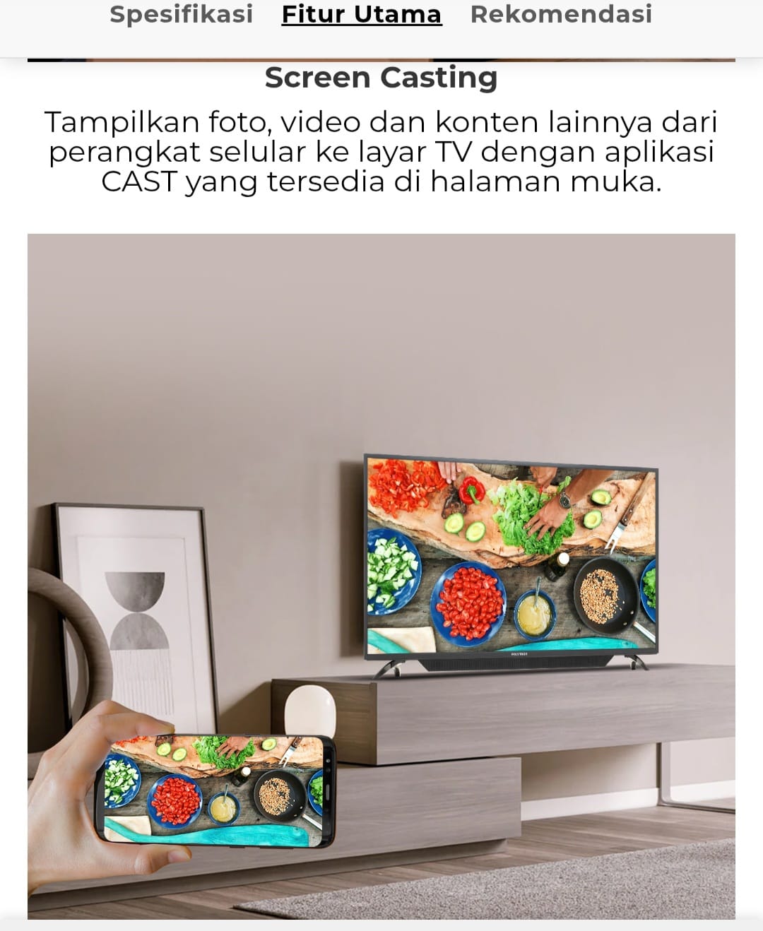 POLYTRON LED Smart TV 32 Inch PLD 32CV1869 Youtube Mola Netflix