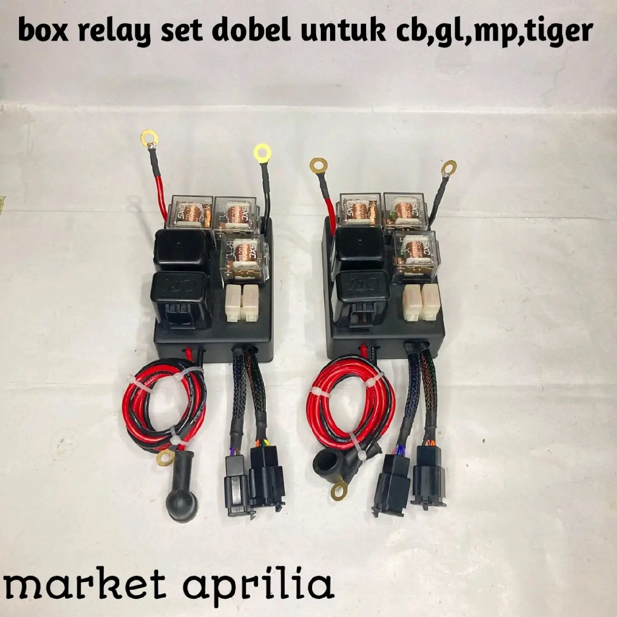 bok relay set dobel pnp di montor cb,gl,mp,tiger/ inti perkabelan