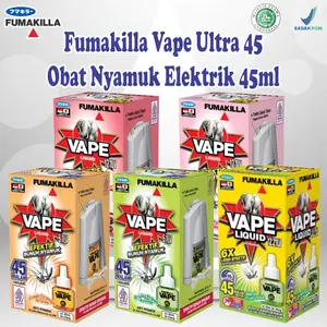 TERLARIS!!!!  Fumakilla Obat Nyamuk Elektrik Vape refil liq 45malam Anti Nyamuk