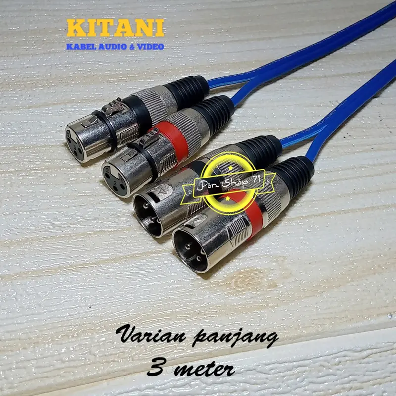 Kabel Audio Mixer Power Canon XLR Female To Canon XLR XLR Male 1 set -50 Cm Accessories Speaker 5