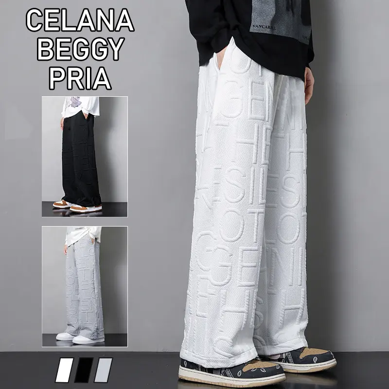 Celana Kain Pria Panjang/Celana Oversize Pria/Celana Panjang Chino/Celana panjang pria/chinos panjang pria/American style oversize Dipilih kain berkualitas tinggi celana pria 0