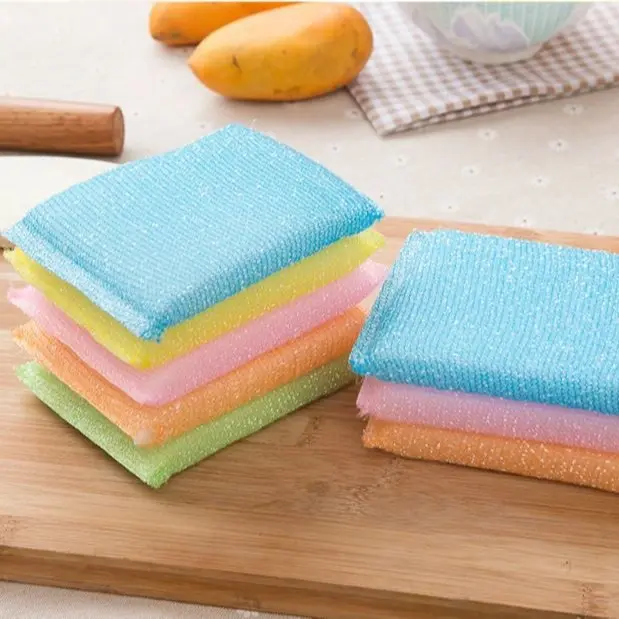 ZakkaStore COD Super Magic Sponge Spons Cuci Piring Bantal Spons Warna Warni 3