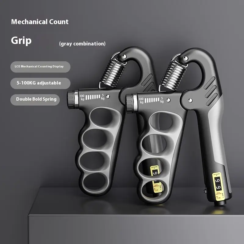 Grip Strength Device For Men, Professional Hand Training Level, 100kg Hand Strength, Finger Training Meter, Fitness Handshake Equipment, Adjustable Version