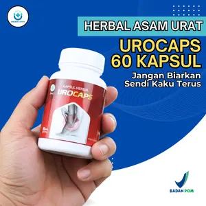 UROCAPS Herbal Asam Urat Pegal Linu Nyeri Sendi HALAL BPOM isi 60 Kapsul