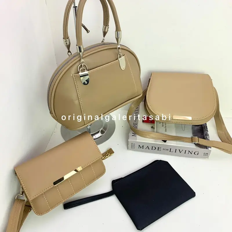 100RB isi banyak versi Tas Selempang Wanita CAHYA Hitam 1