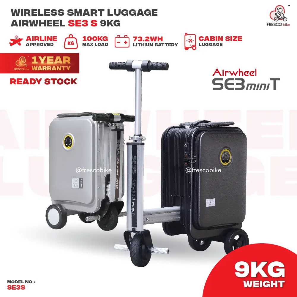 Airwheel SE3S Ride Boarding Luggage 20L Electric Smart Luggage Scooter Super Light 9kg Scooter
