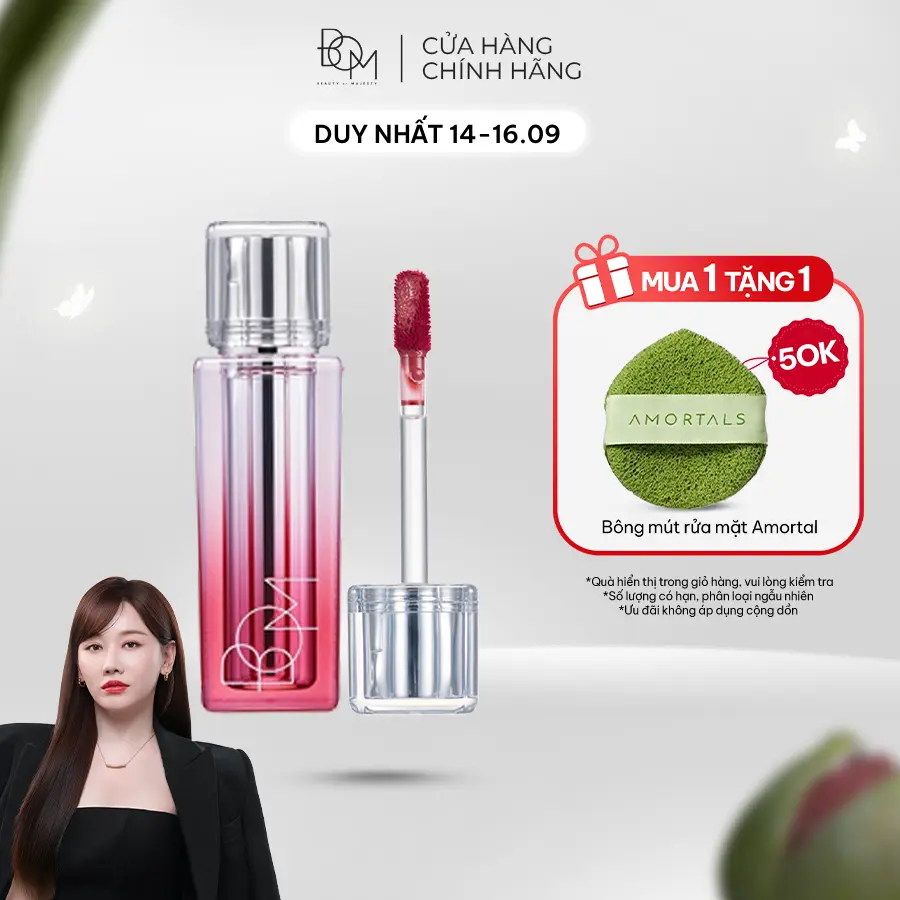 Son Tint Căng Bóng B.O.M Lip Flash Tint 3g, Son Tint Dưỡng Môi Hiệu Ứng Bóng Mượt Đa Chiều