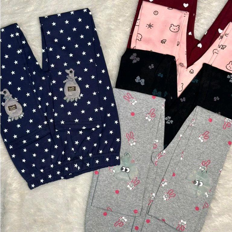 Lejing Anak Perempuan Usia 0 bulan-9 Tahun Bermotif Bahan Katun Strech Lejing Anak Nyaman di Pakai 0