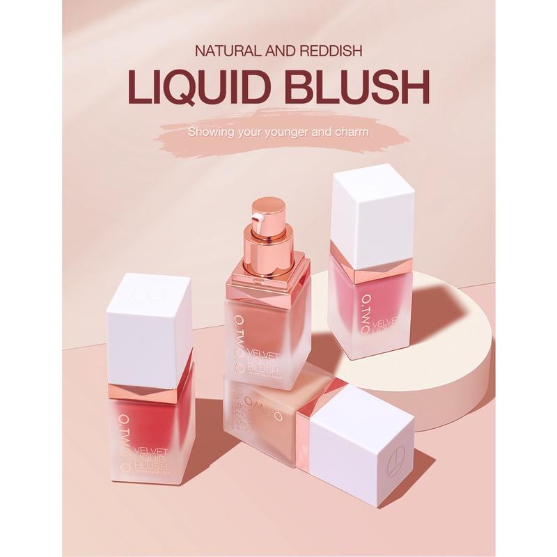 Product Introduction of O.TWO.O cairan alami blush sutra dan makeup pemerah pipi merah halus 4