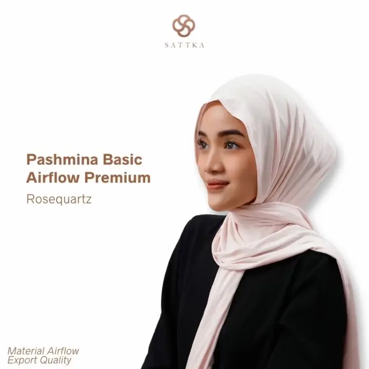 Pashmina Airflow Premium Sattka / Adem lentur Ringan 8