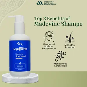 Madevine Shampo Rambut Rontok, Rusak dan Penyubur Rambut Pria Wanita