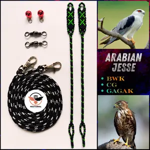 Arabian Jesse Burung Hantu dan Elang Alap-Alap CG BWK GAGAK JAVA OWLET Tali angklet/anklet untuk BOP atau Falconry