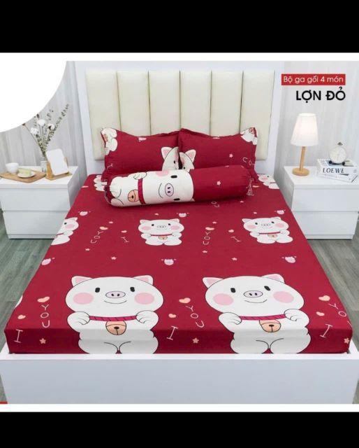 Product Introduction of BỘ 4 MÓN GA CHUN, VỎ GỐI - CHẤT LIỆU COTTON POLY - MẪU CHÚ HEO / LỢN XINH. 10