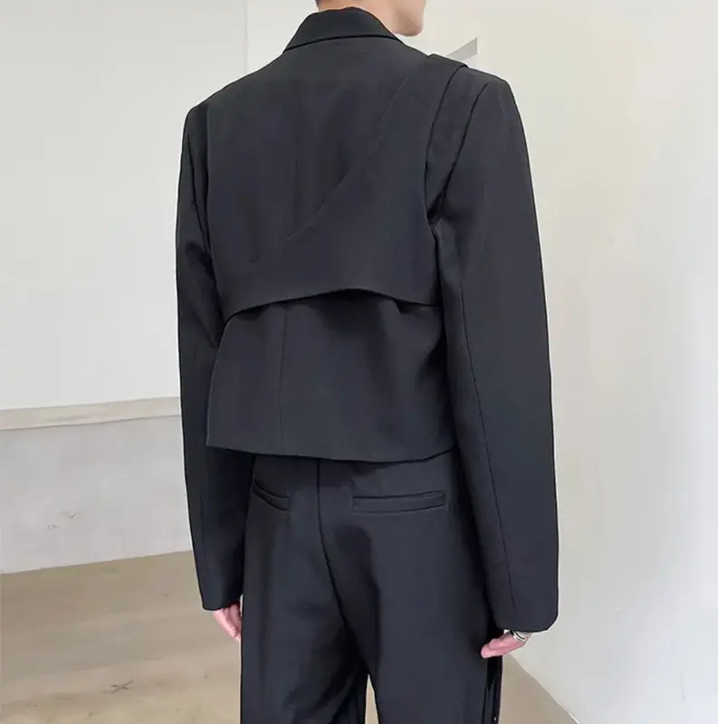 blazer 2in1 harajuku korean style keren Tangan Panjang 3