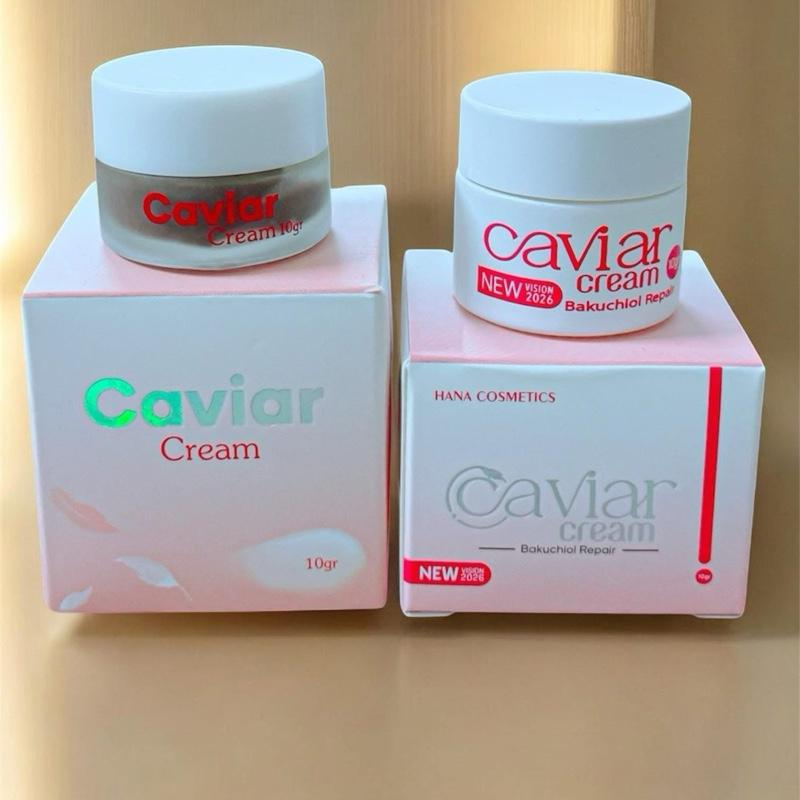 COMBO Caviar ngày 10gr NEW + đêm 10gr cũ Skincare Làm Đẹp Da hỗ trợ giảm nám mờ thâm hộp 10gr Tre chăm sóc da mụn vitamin e Nữ Women Dưỡng Ẩm Da Cho Bé Cho Bé kem face 24h
