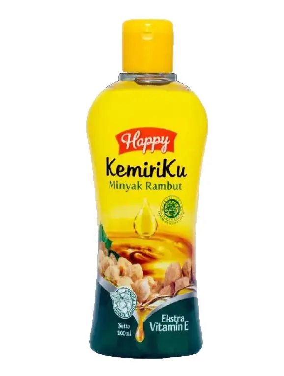 Happy Kemiriku Minyak Rambut 100 ml - minyak kemiri perawawtan rambut 2