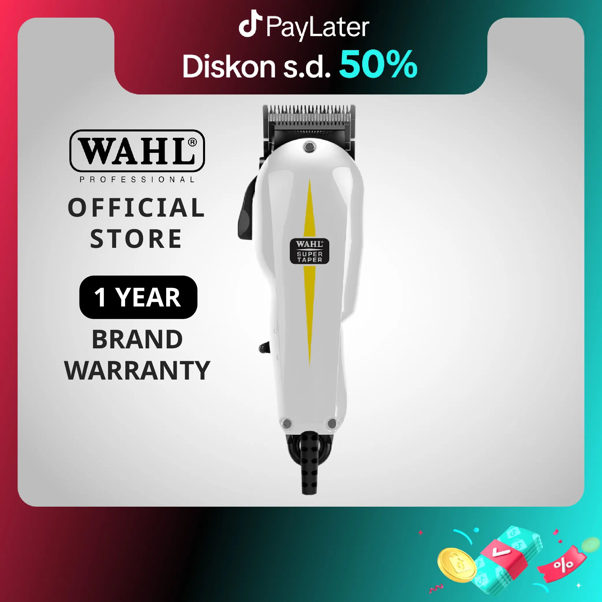 Wahl Super Taper Corded Clipper - Alat Cukur Rambut Profesional