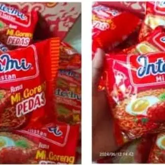 paket 20biji Intermie  pedas @60gr murah mie  goreng Instan Noodles Food 1