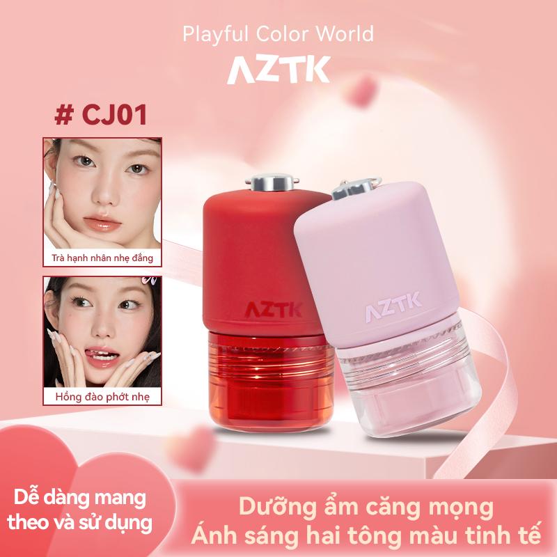 【Sản phẩm mới hot Son thạch AZTK mini 2 màu – Dưỡng ẩm căng mọng, tôn da, không dính ly – 5g