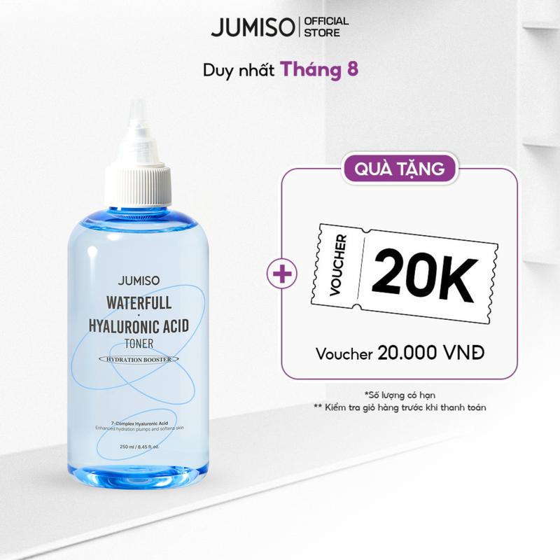 FLASHSALE Nước hoa hồng cấp ẩm JUMISO Waterfull Hyaluronic Acid Toner 250ml