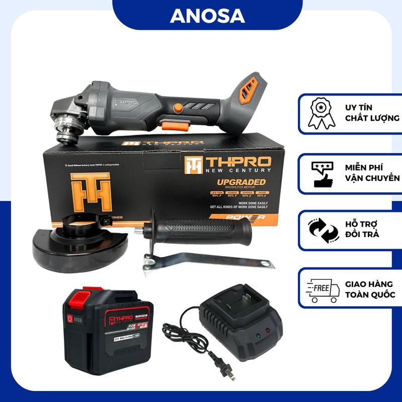 Máy Mài Dùng Pin THPRO F1, Máy Cắt Cầm Tay Động Cơ Không Chổi Than Chân Pin Phổ Thông