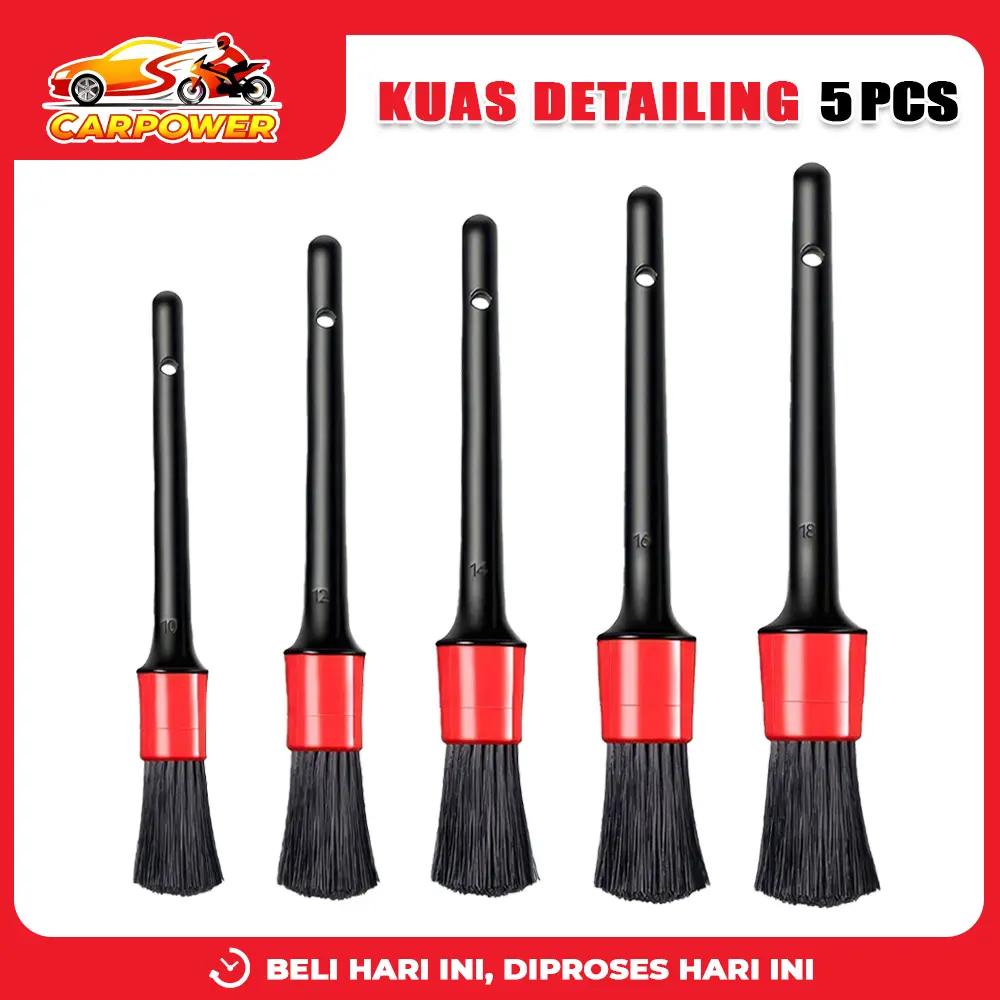Kuas Pembersih Set 5 Pcs Mobil Multifungsi Kuas Car Wash Bulu Lembut sikat  pembersih  sela  motor