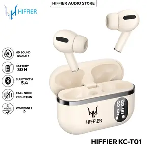 Hiffier KC-T01 True Wireless Earphone Bluetooth 5.4 Chip TWS Handsfree Hi-Res Audio dengan Kualitas Suara Cerdas dan Pengalaman Mendengarkan Dinamis
