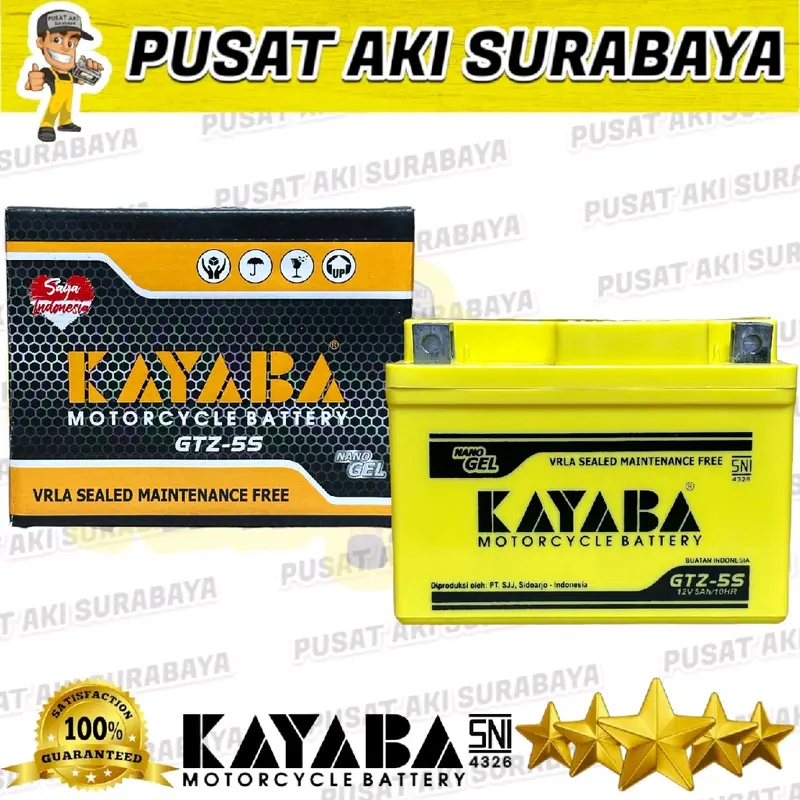 ORIGINAL AKI KERING MOTOR ACCU KAYABA GTZ5S HONDA BEAT KARBU VARIO TECHNO  SKYWAVE SKYDRIVE REVO BLADE SHOGUN YTZ5S DTZ5S YTZ4V MTZ5S 2