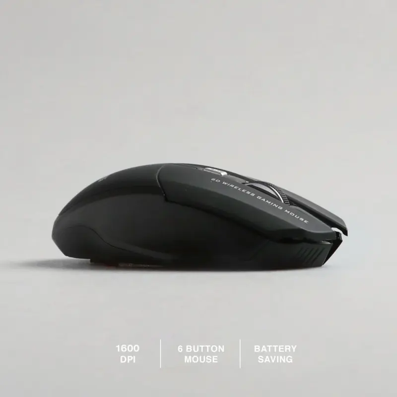 Rexus Xierra 109 - Mouse Wireless Gaming - Design Simple Dan Elegan 2