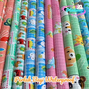 Perlak Bayi Waterproof Anti Air dan Mudah Dibersihkan /Alas Tidur Bayi Peralatan Newborn