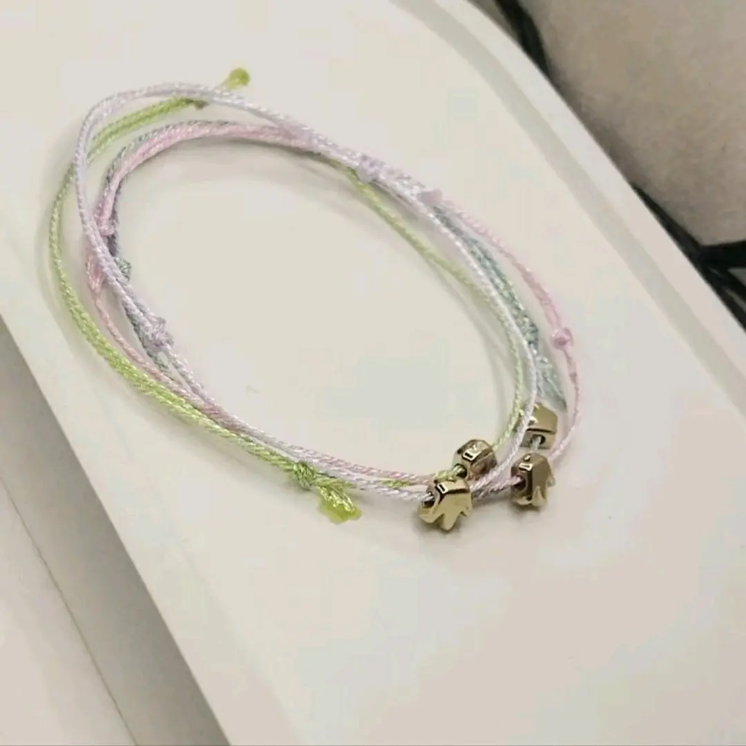 Gelang Tali Kilap Kecil lucu imut Model Korea (charm crown) Elegan