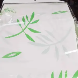 (Praktis) Taplak Meja Anti Air Motif Kotak Kotak Size 137x90cm Bahan PEVA Murah Meriah