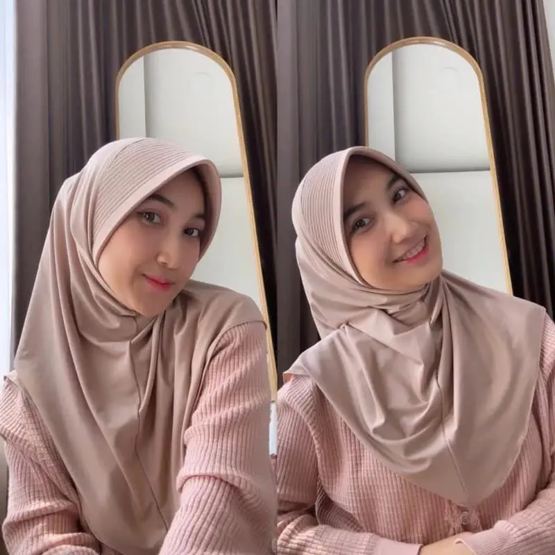 Hijab Pet Tebal / Bergo Pet Tebal Ukuran M 2