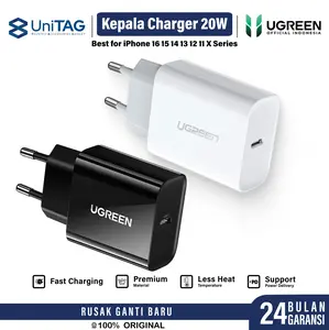 UGREEN Kepala Charger Fast Charging 30W 25W 20W 18W 10W for iPhone 17 16 15 14 13 12 11 XR XS X 8 7 6 Air Pro Max Plus