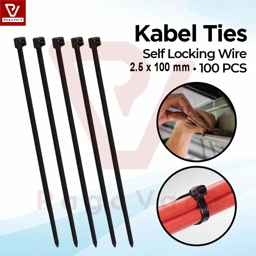 Kabel Ties Self Locking Wire Organizer 2.5x100mm 100 PCS Cable