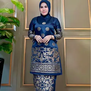 Set Baju Kurung Bordir 5 - Baju Kurung Modern - Kebaya Modern - Kebaya Baju Kurung Padang - Baju Kurung Melayu - Baju kurung Cantik Wanita Pesta Setelan Kondangan Mewah