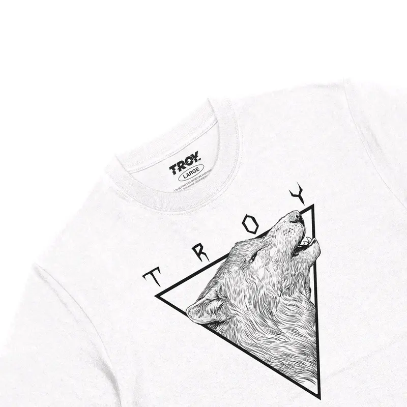 Troy CPNY T-shirt Wolf triangle MT 2161 White 2