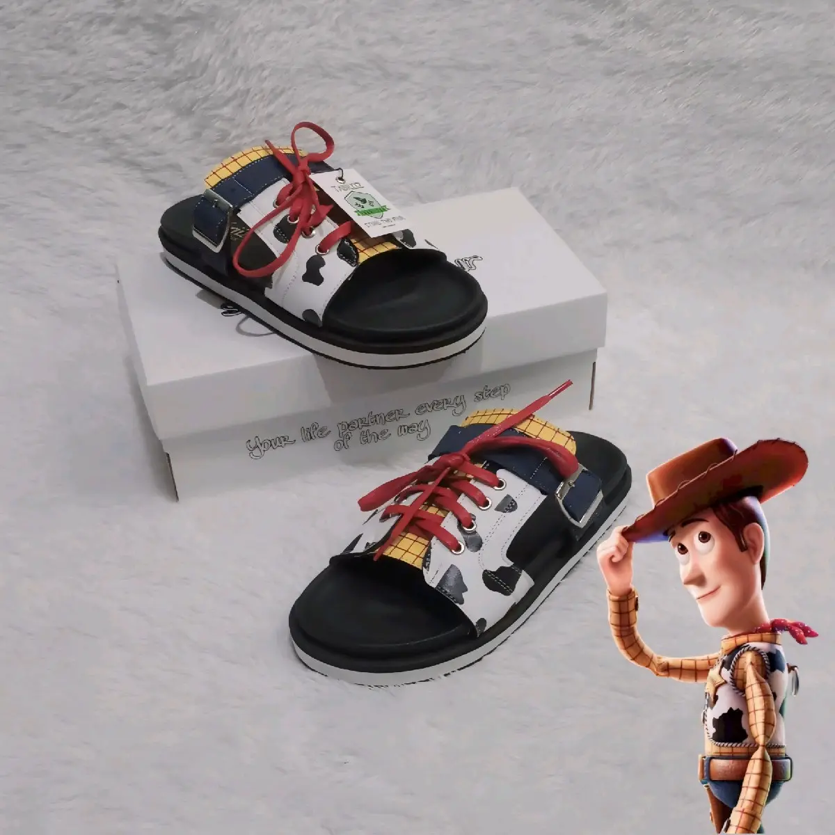 Sandal wanita kekinian woody rope birken