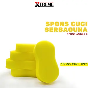 Spons Cuci Serbaguna Tebal - Sponge Busa Cuci Mobil Motor Piring Anti Baret Kualitas Terjamin 100% Authentic by Xtreme Official Store